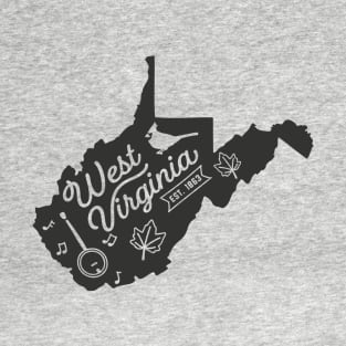 State of West Virginia Graphic Tee T-Shirt